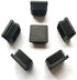 8 Pack Black Plastic Square Plug, 1 1/2 Inch Tubing End Cap, Glide Insert Furniture Finishing Plug