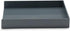 Poppin Stackable Letter Tray, Modular Lacquer Desk Trays for Office Organization, Dark Gray, Letter