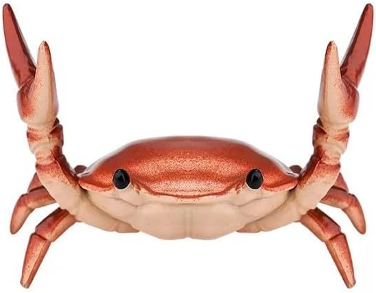 JIANSHUILIAN 1 Pc Red Creative Crab Pen Holder Weightlifting Crabs Pen Stand Storage