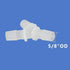 Quickun 5/8" Hose Barb Fitting - Equal Barbed Y Shaped 3 Way Plastic Joint Splicer Adapter (Pack of 2)