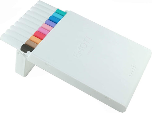 Uni EMOTT Fineliner Pen Set #2, 10 Colors