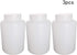 Othmro 3pcs 67.64oz/2000ml Plastic Empty Lab Cylindrical Chemical Reagent Bottle, Wide Mouth