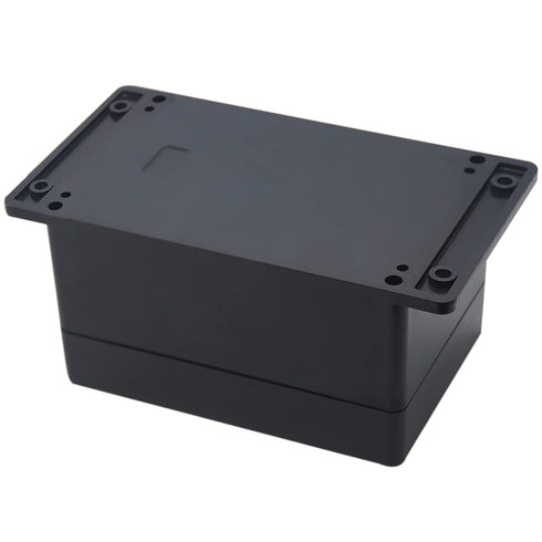 Junction Box - Zulkit Waterproof Dustproof IP65 ABS Universal Electrical Boxes Enclosure with Fixed Ear, Black 6.30 x