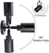NOTOC Industrial Adjustable Retro Black, Plug-in Wall lamp, Rocker Wall Sconces with on/Off Switch for Bedroom Living