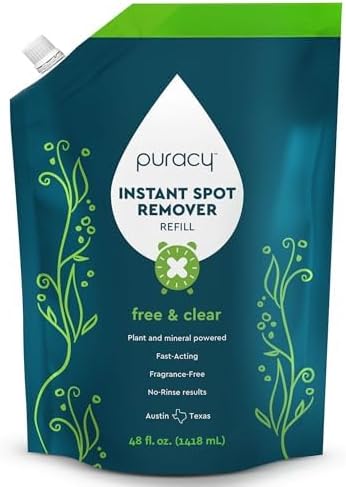 48 Oz (Pack 1) Puracy Laundry Stain Remover for Clothes Laundry - Carpet Stain Remover Carpet Spot Cleaner Couch Stain