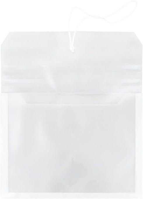 JAM PAPER Plastic Expansion Envelopes, Letter Booklet 9 3/4 x 13 with 2.5 Inch Expansion, Clear, 3/Pack