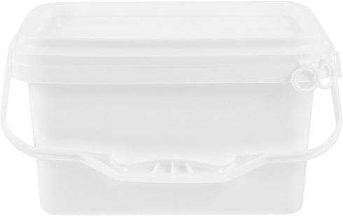 Kichvoe 0.5 Gallon Paint Bucket with Lid and Handle Lightweight Plastic Storage
