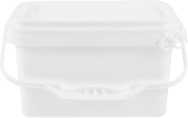 Kichvoe 0.5 Gallon Paint Bucket with Lid and Handle Lightweight Plastic Storage
