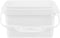 Kichvoe 0.5 Gallon Paint Bucket with Lid and Handle Lightweight Plastic Storage