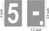 4 Inch Large Number Stencils for Painting, 11 Pack Templates for Curb Address, Cakes, Cookies, Crafts, Reusable Stencils