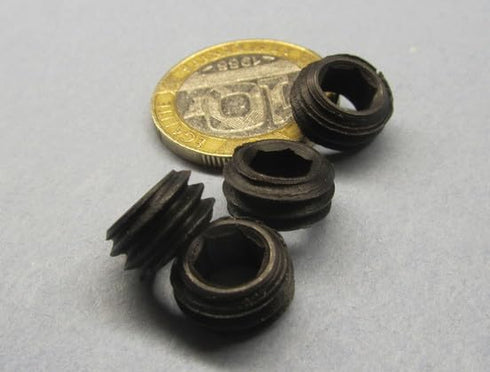 Generic Set 7/16"-14 .219" 10 Black Oxide Alloy Steel Hollow Lock Jam Screws x Length pcs