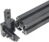 Zeberoxyz 4PCS Black 4040 Series 3-Way End Corner Bracket with M6 Screws for 8mm Slot T-Shape Aluminum Extrusion Profile