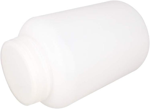 Othmro 1Pcs 2000ml Plastic Empty Bottles, Lab Cylindrical Chemical Reagent Polyethylene Bottle, Wide Mouth Laboratory Reagent Bottle, Sample Sealing Liquid Storage Container White Translucent by Othmro