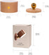 HBGFHG 360 Dimmable 1pcs) Wooden Led Wall Sconce, Rotatable Wall Lights Rechargeable Wall Lights Battery Operated