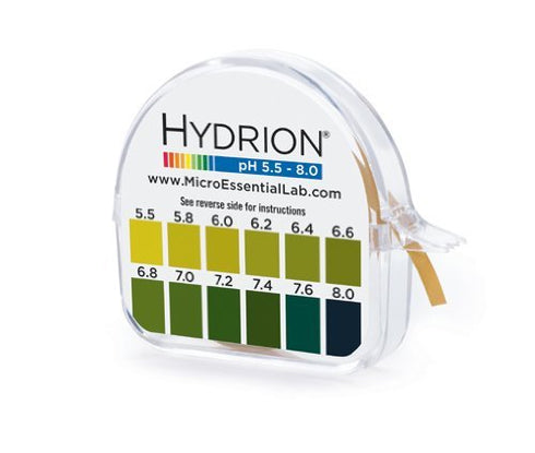 MicroEssential HYDRION pH 15 Foot Roll with Chart and Dispenser 5.5-8.0 pH Range