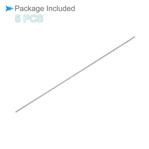 Round Steel Rod, 0.5mm Diameter 60mm Length, High Speed Steel Bar Stock Craft DIY Tool, 5-Pieces