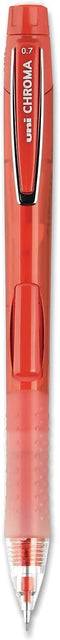 uni-ball CHROMA Mechanical Pencil, 0.7mm, HB #2, Red Barrel, 12 Count