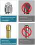 Dremel Collet Set, 10Pcs Replacement 4485 Brass Quick Change Rotary Drill Nut Tool Set (1/8" x 2, 3/32" x 2, 1/16" x 2,