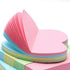 LGEGE 8 Pads Heart Shaped Note Pad, Self-Sticky Memo Pad, Adhesive Paper Post Notes