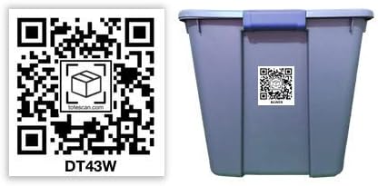 Intelligent QR Labels for Organization, Moving, Storage (45 Unique Labels, 2.5"x3")