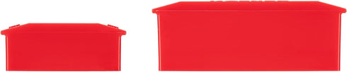 TEKTON 18-Tool 3/8 Inch Drive Flare Nut Crowfoot Wrench Organizer Rack, Red