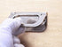 Silver Flat Recessed Type Furniture Wardrobe Drawer Pull Handle, Flush Ring Pull, 2pcs Cabinet