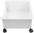 SEWACC Under Desk Rolling Cart, Small Nightstand Organizer with Wheels for Home and Office Storage