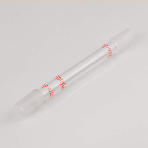 stonylab Glass 14/20 Straight Laboratory Adapter, Borosilicate Glass, 30 mm Between Two 14/20 Ground Inner Taper Joints