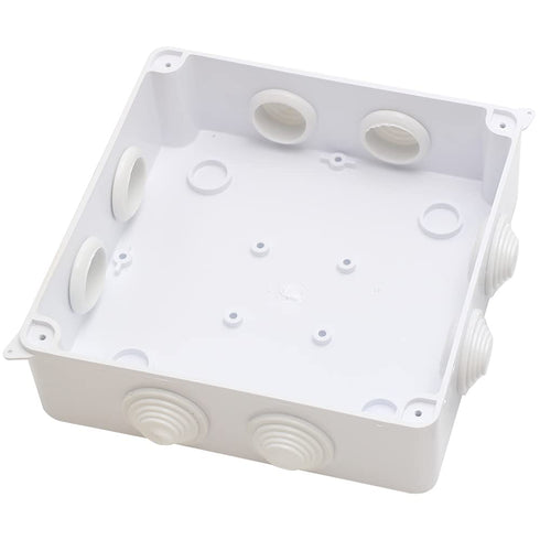 MAKERELE IP65 Waterproof Dustproof Electrical Junction Box, ABS Plastic Electronics Enclosure, White, 5.9 5.9