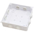 MAKERELE IP65 Waterproof Dustproof Electrical Junction Box, ABS Plastic Electronics Enclosure, White, 5.9 5.9