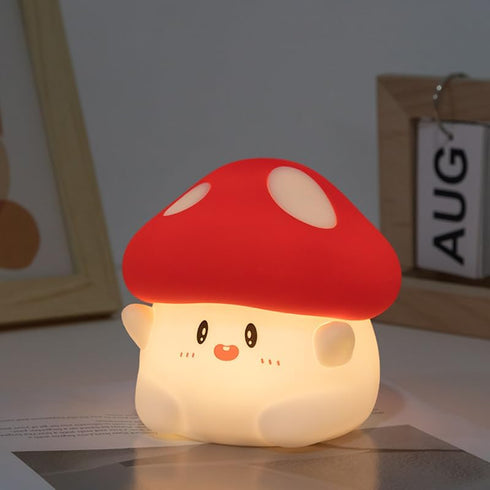 Night Light for Kids, Cute Nursery Mushroom Light, Squishy Silicone Lamp Up