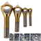 TJP 4pcs Chamfer Countersink Deburring Drill Bit, Crosshole Cutting Metal Wood Tools