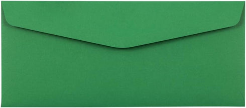 JAM PAPER #10 Business Colored Envelopes - Green Recycled - 4 1/8 x 9 1/2 - 100/Pack