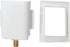 1/2 Inch 3/4 inch Hammer Pack 1 XFITTING Premium Washing Machine Outlet Box, MIP/Sweat x MHT, White (Copper Arrestor)