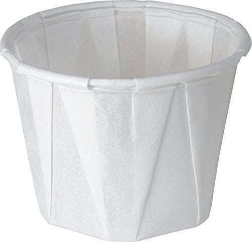 Solo 1.0 oz Treated Paper Souffle Portion Cups - Measuring, Medicine, Samples, Jello Shots (Pack of 250)