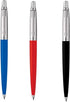 Parker Jotter Ballpoint Pen, 3 Colours - 1 Black + 1 Blue + 1 Red