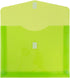 JAM PAPER Plastic Expansion Envelopes - 9 3/4 x 13 with 2 Inch Expansion, Assorted Colors, 6/Pack