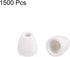 uxcell 1500pcs Ceramic Electrical Insulator, 2mm Dia Tapered Porcelain Tube Beads, High Temperature Max 1000C
