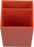 JAM Paper Plastic Pen Holder - Orange Desktop Pencil Cup, Sold Individually