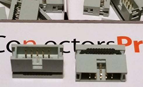 Pc Accessories - Connectors Pro 10-Pack 2X5 10P Dual Rows 2.54mm 0.1" Pitch Shrouded IDC Male Header Connectors