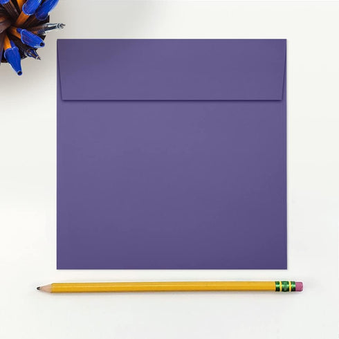 LUXPaper Square Invitation Envelopes - Peel & Press, 6" x 6", Wisteria Purple, 80lb. Text, 50 Qty