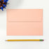 LUXPaper A7 Invitation Envelopes - 50 Qty - Peel & Press Blush Pink 5 1/4" x 7 1/4" 80lb Text