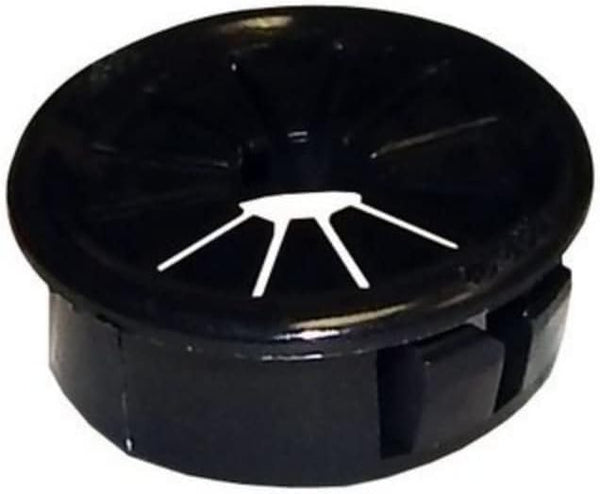 Morris Products Morris 22356 Snap Bushings with Shutters, 1.5-Inch, Black, 50-Pack
