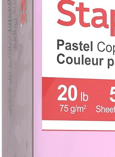 8.5 11 Inch Staples Pastel Copy Paper x Lilac Color Sheets for Printing and Documents