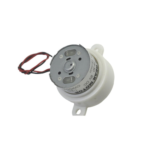 CHANCS JS-30 Electric Motor Gearbox DC 6V 5RPM Double Flat Shaft Gear Motor for Small Display Stands