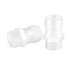 Quickun 3/4" Barb to 1/2" Male Thread Plastic Hose Barb Fitting, White Adapter Union Fitting (Pack of 5)