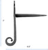 7 Renovators Supply Manufacturing Shutter Dogs In. Rat Tail Shaped Black Wrought Iron Shutter Dogs With Mounting