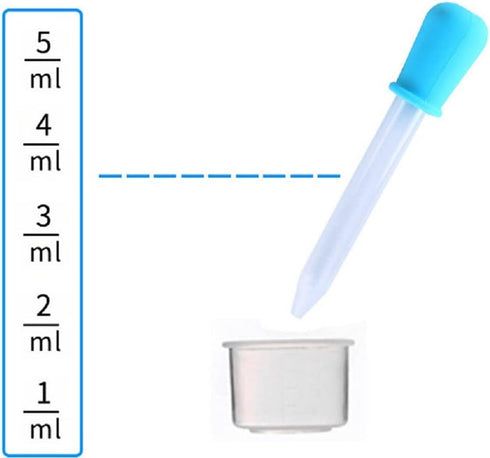 5ml Liquid Droppers Clear Medicine Silicone and Plastic Pipettes Eye Dropper with Bulb Tip for Kids Candy Molds (8 Pack) by Yiasangly