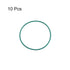 uxcell Fluorine Rubber O-Rings, FKM Seal Gasket for Machinery Plumbing, 30mm OD, 28mm ID, 1mm Width, Green, Pack of 10