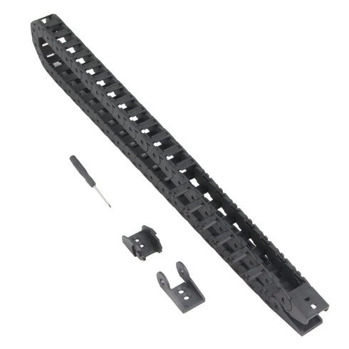 1Meter/39.4Inch Drag Chain Cable Carrier, 15x15mm Open Type R28 for 3D Printer and CNC Machines